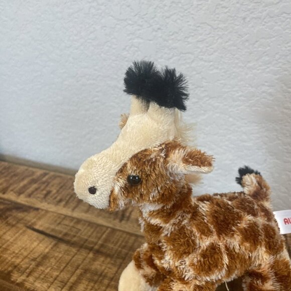 Aurora Giraffe Brown Tan Plush Bean Bag Soft Toy Stuffed Animal 8" Floppy - Picture 4 of 10